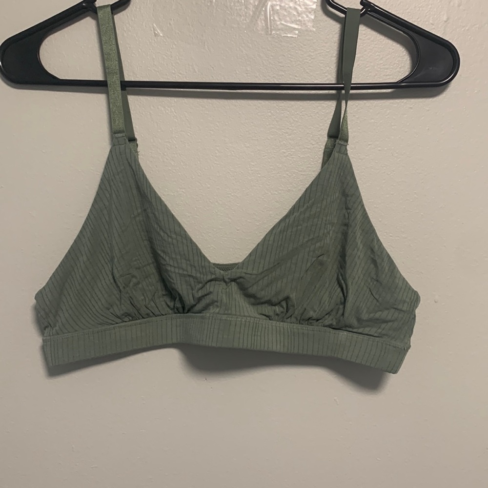 Aerie Modal Ribbed Triangle Bralette